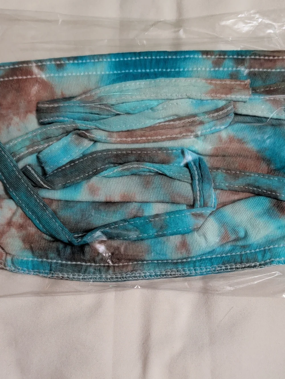 NWOT (006) Tultex Unisex Assorted Tie-Dye Face Masks Multi 8 Pack